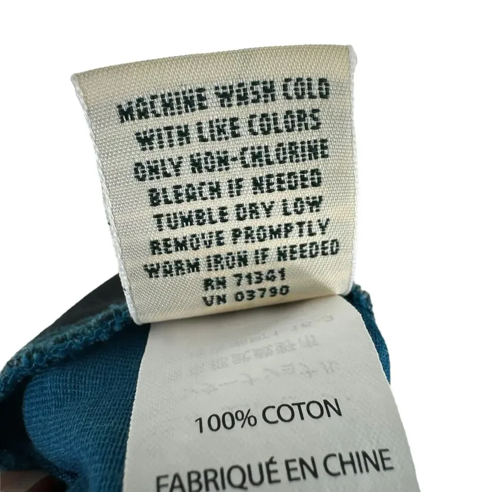 L.L. Bean‎ Vintage 100% Cotton Original Fit Teal High Rise Jean Shorts Size 12